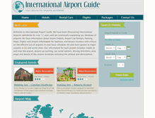 Tablet Screenshot of internationalairportguide.com